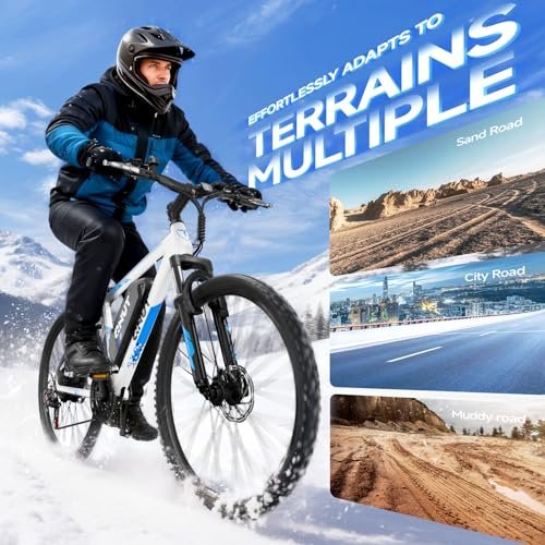 Electric Bike for Adults & Teens - 350W 26" Victor Ebike - 21-Speed, 20Mph Up to 40Miles with Dual Disc Brakes, Adjustable Handlebars, Commuter E-MTB for Men Women | UL 2849 Certified