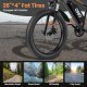 Adult Fat Tire Electric Bike 1500W Peak Motor - 48V 15Ah Fast Electric Mountain Bike, 28MPH & 60 Miles Long Range Ebike, 26" All Terrain E-Bike for Men Women with Lockable Suspension & 7 Speed Gears