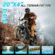 TST Electric Bike for Adults, 1500W Peak Motor 28 MPH 60/100 Miles Fat Tire Ebike with 48V 15Ah/25Ah Removable Battery, 20" Electric Dirt Bike Hydraulic Suspension and 7-Speed