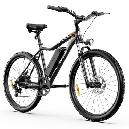5TH WHEEL Mate/Discover Electric Bike for Adults, 1000W/750W Peak Motor 37KM/H Top Speed, Removable Battery, 7-Speed Mountain E-Bike with Lockable Suspension Fork, LCD Display for Commuting