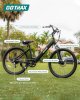 Gotrax Dolphin 26" Electric Bike, Max Range 30Miles(Pedal-assist1) & 20Mph Power by Peak 500W, 5 Pedal-Assist Levels & Front Suspension, 7-Speed&Boost Mode, City E-Bike for Adult, Step-Thru Bicycle