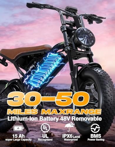 Electric Bike for Adults e300,1000W Peak Motor ebikes,48V/15.6AH 30-50 Miles Electric Dirt Bike,16” Fat Tire e Bike for Mountains, Snow, Sand, Road，28MPH Bicicleta elctrica para adultos，ebike