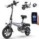 Electric Bike for Adults, 500W Folding Ebike 14" Adult Electric Bicycles, 48V 10.4Ah/15.6Ah Removable Battery, 28 Miles/38 Miles 22 MPH City Commuter Bicycle, Mini E Bikes for Adults and Teens
