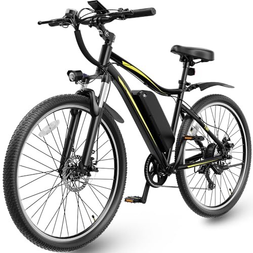 Electric Bikes for Adults, 27.5" E Bikes for Adults with 1200W Peak Motor, 28 MPH, 50+ Miles Range Electric Bicycle, E Mountain Bike with 48V 10.4AH Removable Battery