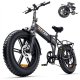 Foldable Electric Bike with AI-Optimized Power, 1000W/1500W, 30/35MPH, 60 Miles 48V 15Ah 720Wh, Color Display, 7-Speed Folding Ebike, 20 Inch Fat Tire Foldable Commuter E Bike, UL2849 Certified