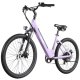 Gotrax Dolphin 26" Electric Bike, Max Range 30Miles(Pedal-assist1) & 20Mph Power by Peak 500W, 5 Pedal-Assist Levels & Front Suspension, 7-Speed&Boost Mode, City E-Bike for Adult, Step-Thru Bicycle